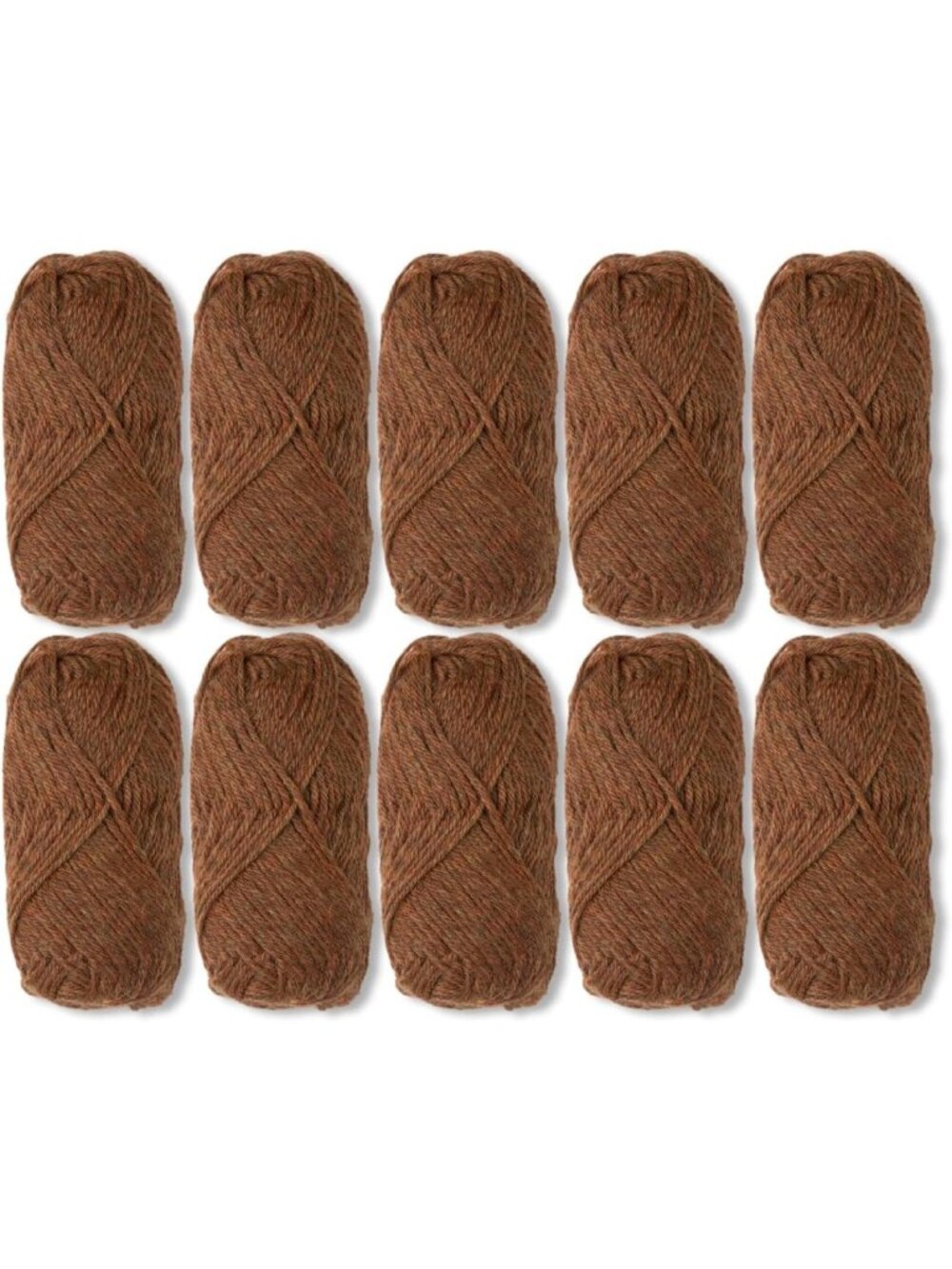 Soft Brown 100% Wool Yarn Pack for Knitting & Crocheting - Ideal for Crafts